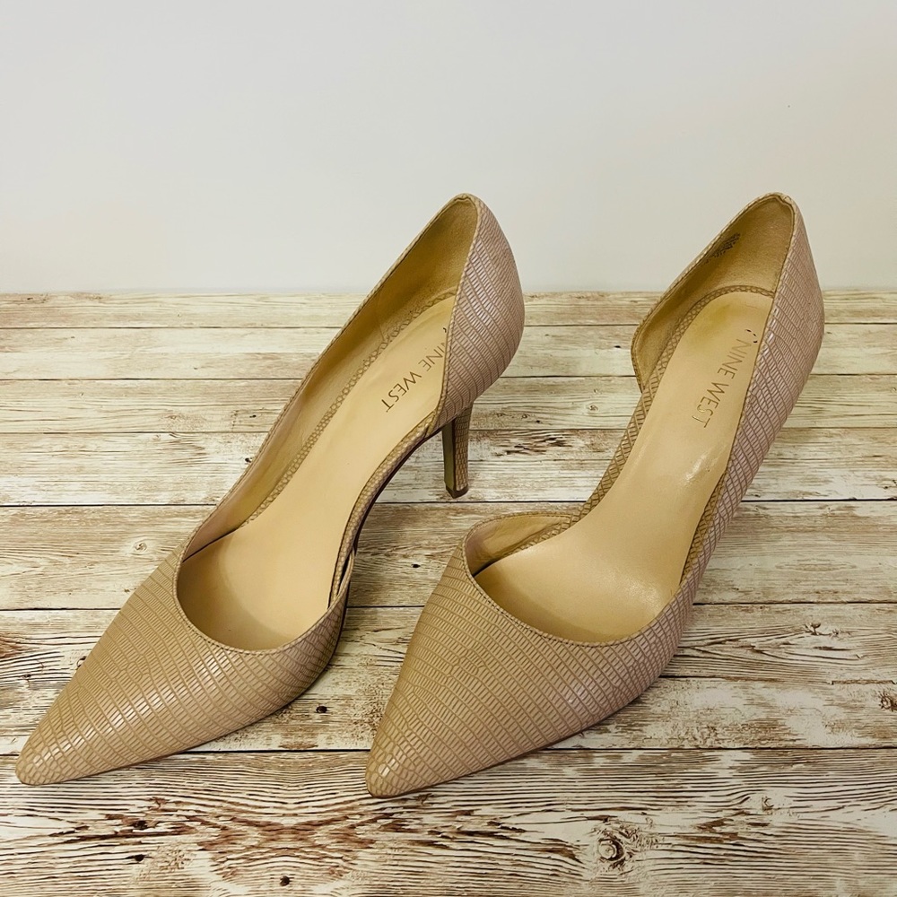 Nine West Snakeskin Pumps